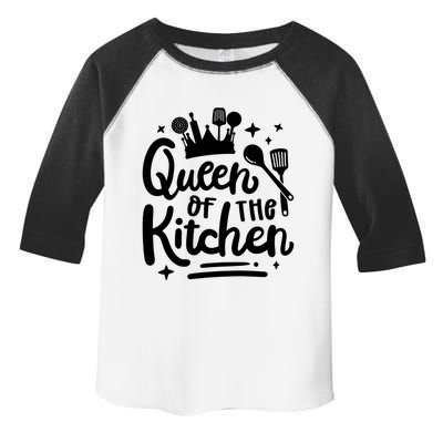 Mom Cooking Queen Of Kitchen Baking Kitchen Mom Mothers Day Gift Toddler Fine Jersey T-Shirt