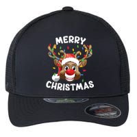 Merry Christmas Reindeer Squad Family Pajama Teen Boy Flexfit Unipanel Trucker Cap