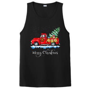 Merry Christmas Red Truck Old Fashioned Christmas PosiCharge Competitor Tank