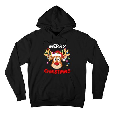 Merry Christmas Reindeer Xmas Family Hoodie