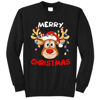 Merry Christmas Reindeer Xmas Family Sweatshirt