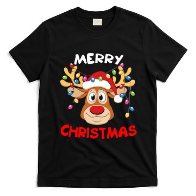 Merry Christmas Reindeer Xmas Family T-Shirt