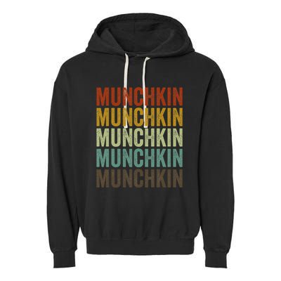 Munchkin Cat Retro Garment-Dyed Fleece Hoodie