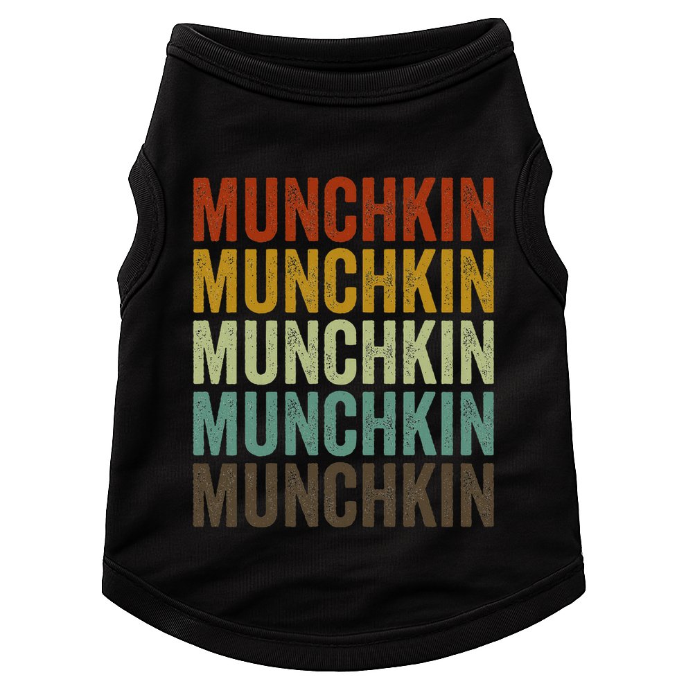 Munchkin Cat Retro Doggie Tank