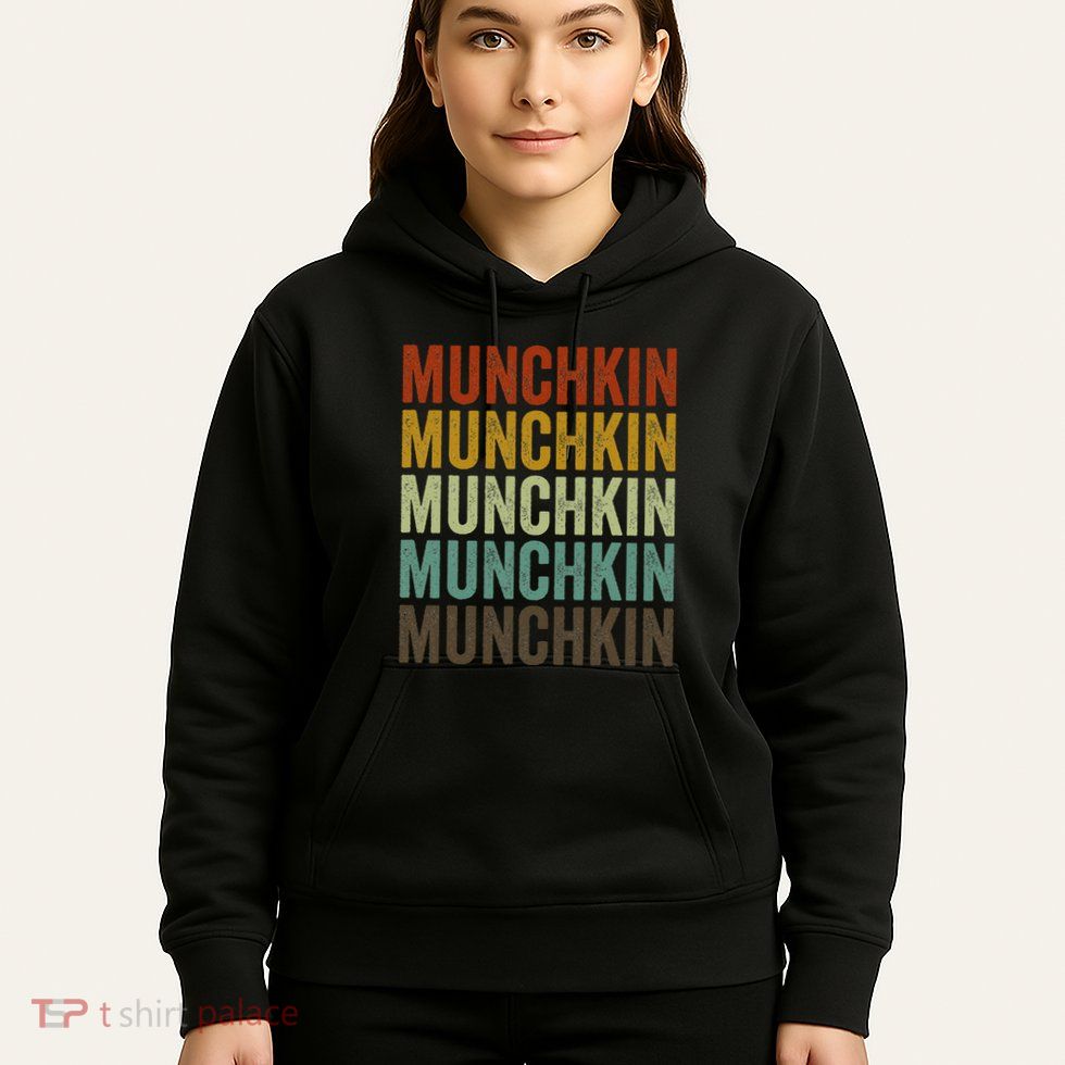 Munchkin Cat Retro Hoodie