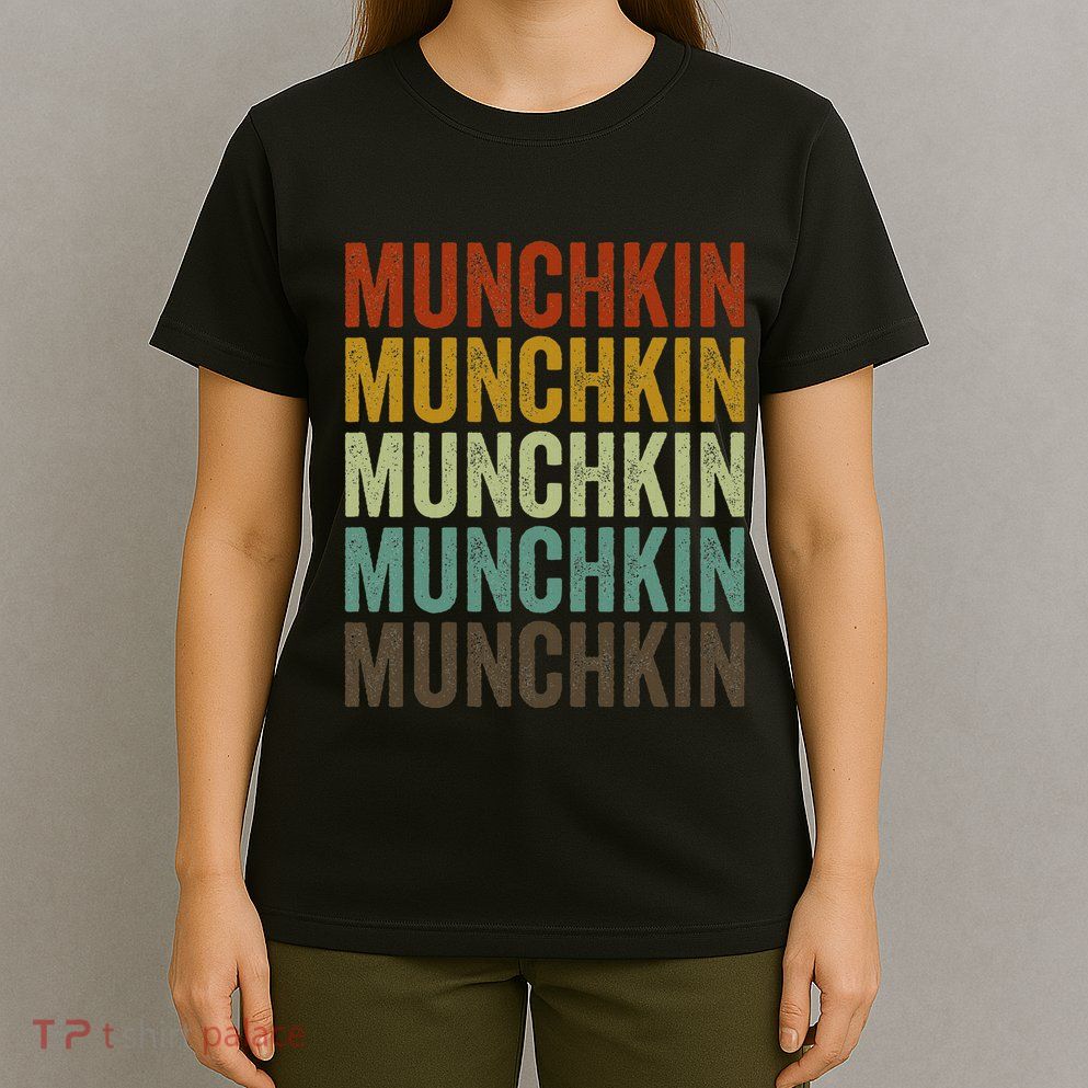 Munchkin Cat Retro T-Shirt