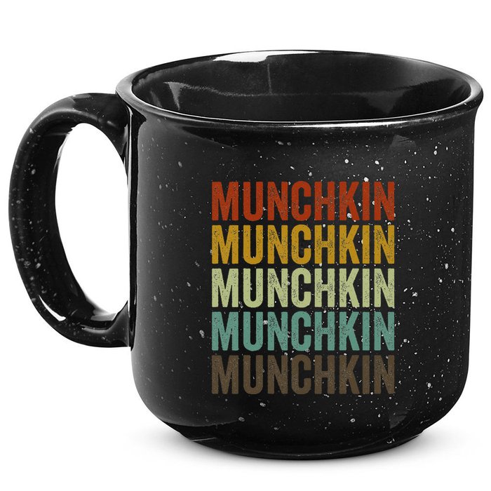 Munchkin Cat Retro 15oz Campfire Ceramic Mug