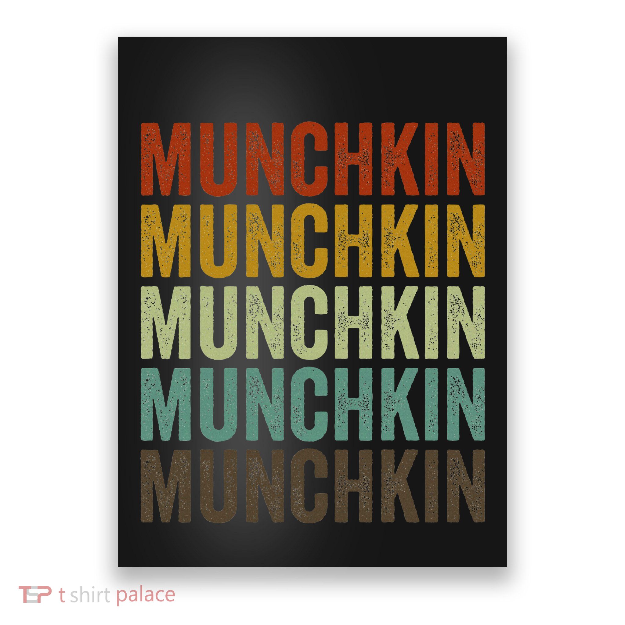 Munchkin Cat Retro Poster