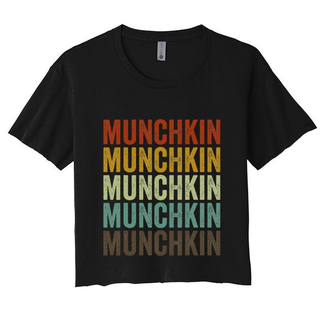 Munchkin Cat Retro Crop Top