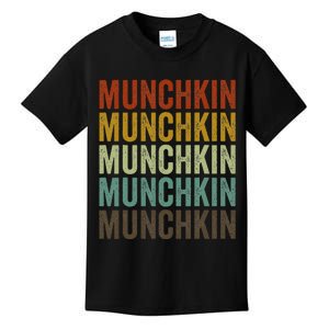 Munchkin Cat Retro Kids T-Shirt