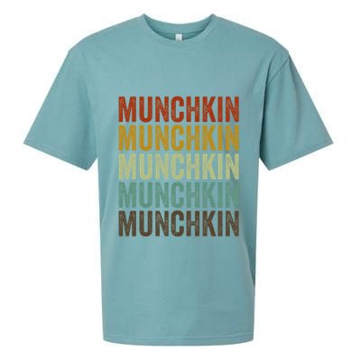 Munchkin Cat Retro Sueded Cloud Jersey T-Shirt