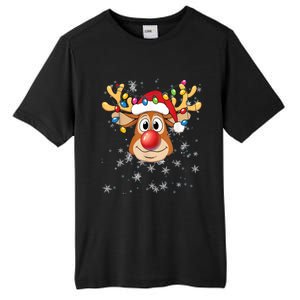 Merry Christmas Reindeer Xmas Santa Claus Gift Tall Fusion ChromaSoft Performance T-Shirt