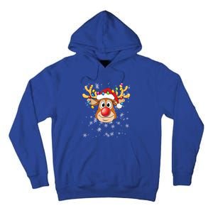 Merry Christmas Reindeer Xmas Santa Claus Gift Tall Hoodie