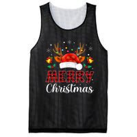 Merry Christmas Red Santa Hat Reindeer Xmas Family Mesh Reversible Basketball Jersey Tank