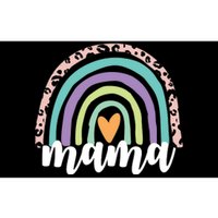 Mama Cheetah Rainbow Heart Bumper Sticker