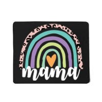 Mama Cheetah Rainbow Heart Mousepad