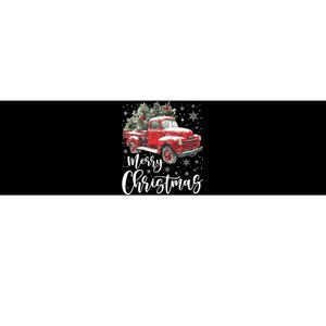 Merry Christmas Red Truck Family Matching Christmas Pajama Bumper Sticker