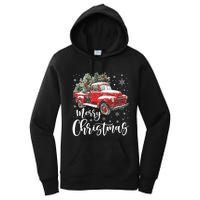 Merry Christmas Red Truck Family Matching Christmas Pajama Women's Pullover Hoodie