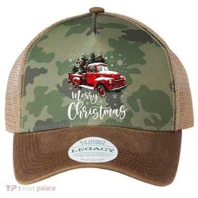 Merry Christmas Red Truck Family Matching Christmas Pajama Legacy Tie Dye Trucker Hat