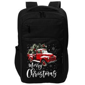 Merry Christmas Red Truck Family Matching Christmas Pajama Impact Tech Backpack