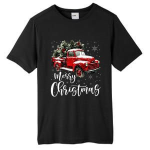 Merry Christmas Red Truck Family Matching Christmas Pajama Tall Fusion ChromaSoft Performance T-Shirt