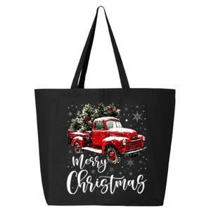 Merry Christmas Red Truck Family Matching Christmas Pajama 25L Jumbo Tote