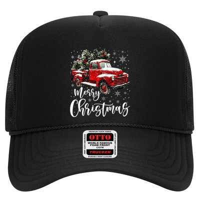 Merry Christmas Red Truck Family Matching Christmas Pajama Trucker Hat