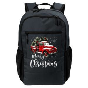 Merry Christmas Red Truck Family Matching Christmas Pajama Daily Commute Backpack