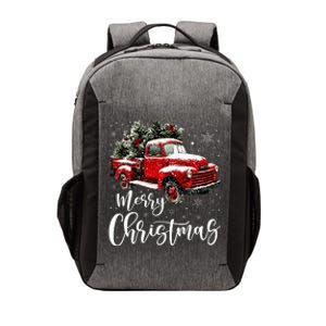 Merry Christmas Red Truck Family Matching Christmas Pajama Vector Backpack