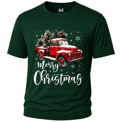Merry Christmas Red Truck Family Matching Christmas Pajama Performance Shirt