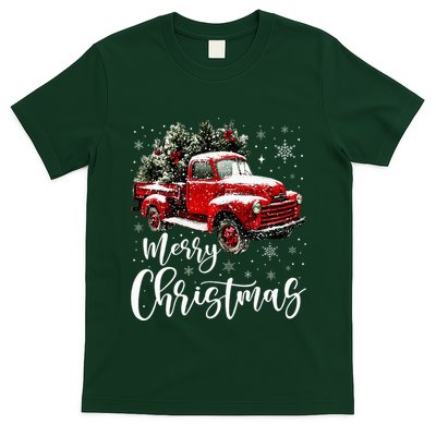 Merry Christmas Red Truck Family Matching Christmas Pajama T-Shirt