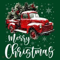 Merry Christmas Red Truck Family Matching Christmas Pajama T-Shirt