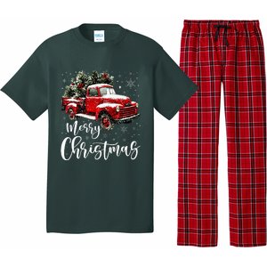 Merry Christmas Red Truck Family Matching Christmas Pajama Pajama Set