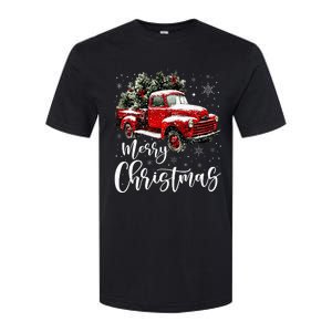 Merry Christmas Red Truck Family Matching Christmas Pajama Softstyle CVC T-Shirt