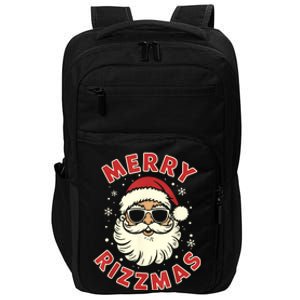 Merry Christmas Rizz Cool Santa Sunglasses Xmas Pjs Impact Tech Backpack