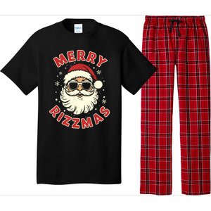 Merry Christmas Rizz Cool Santa Sunglasses Xmas Pjs Pajama Set