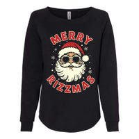 Merry Christmas Rizz Cool Santa Sunglasses Xmas Pjs Womens California Wash Sweatshirt