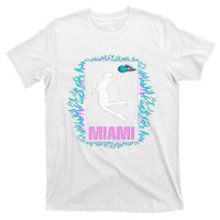 Miami City Retro Vintage Hoops On Fire 305 Baller Southbeach T-Shirt