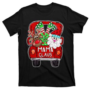 Merry Christmas Red Car And Gift Mimi Claus T-Shirt