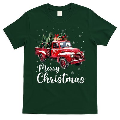 Merry Christmas Red Truck Family Matching Christmas Pajama T-Shirt