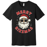 Merry Christmas Rizz Cool Santa Sunglasses Xmas Pjs Premium T-Shirt