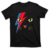 Meowie Cat Retro Kitty Cat Funny Glam Rock Music T-Shirt