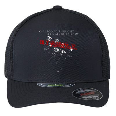 My Chemical R.O.M.A.N.C.E Lets All Be Friends Flexfit Unipanel Trucker Cap