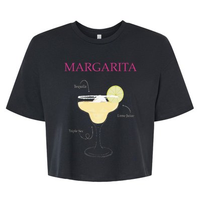 Margarita Cocktail Recipe Bella+Canvas Jersey Crop Tee