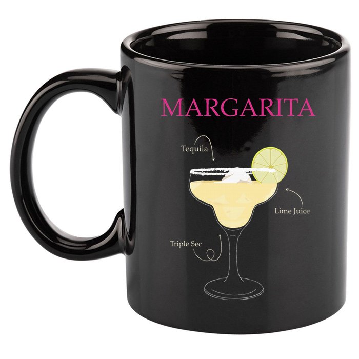 Margarita Cocktail Recipe 11oz C Handle Ceramic Mug