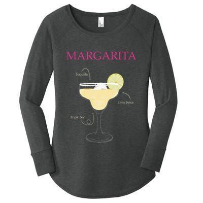 Margarita Cocktail Recipe Women's Perfect Tri Tunic Long Sleeve Shirt