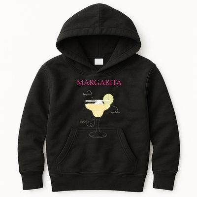 Margarita Cocktail Recipe Kids Hoodie