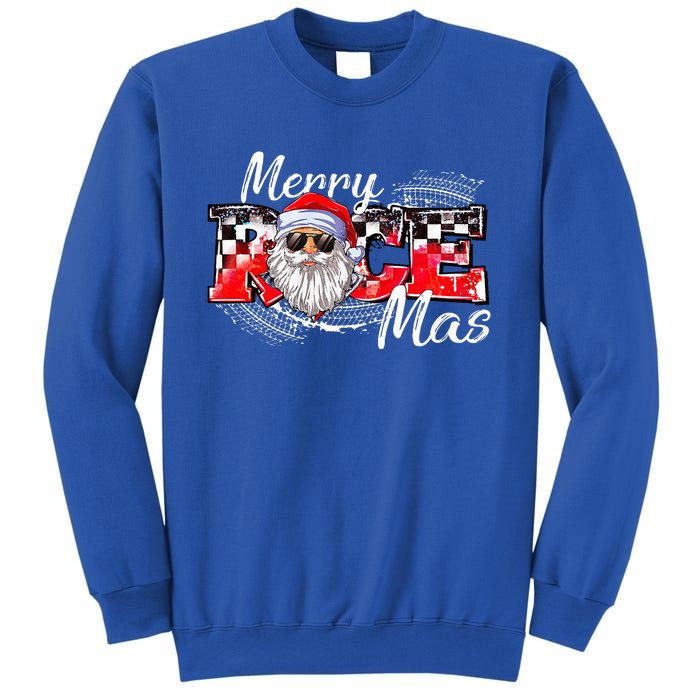 Merry Christmas Race Car Xmas Racing Santa Claus Pajamas Sweatshirt