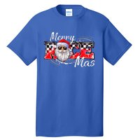 Merry Christmas Race Car Xmas Racing Santa Claus Pajamas Tall T-Shirt