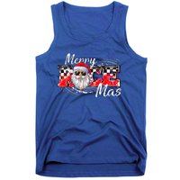 Merry Christmas Race Car Xmas Racing Santa Claus Pajamas Tank Top